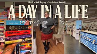 A Day in a Life in my 40s| No Plans, Just Shopping! | Book Haul + Marshall’s + Shoe Shopping 🛍️📚👟