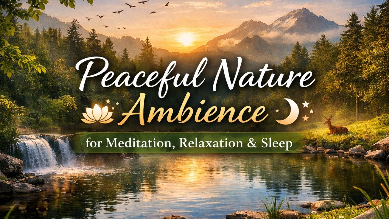 Peaceful Nature Ambience for Meditation, Relaxation and Sleep 4k - YouTube