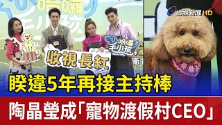 睽違5年再接主持棒 陶晶瑩成「寵物渡假村CEO」
