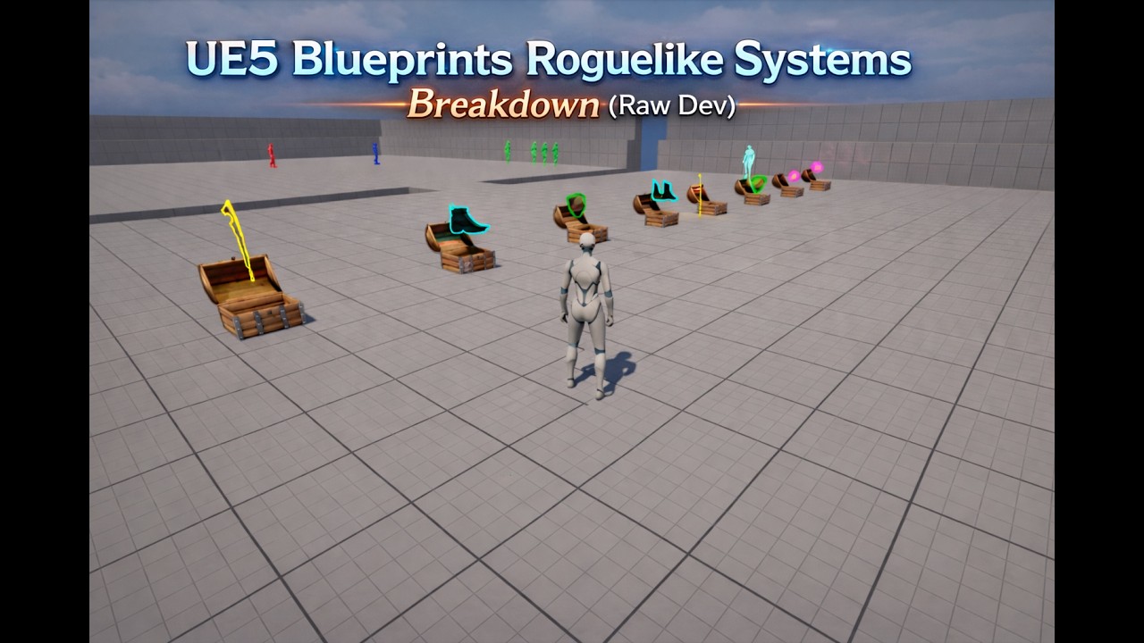 UE5 Blueprints Roguelike Systems Breakdown (Raw Devlog) - YouTube