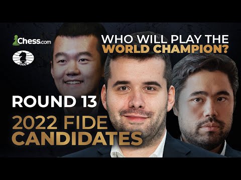 Download 2022 FIDE Candidates | Can Hikaru or Ding Pull Ahead In CLEAR Second Place? | R13/14