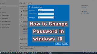 How To Change Password In Windows 10 (2020) || Computer || How to set password in Laptop