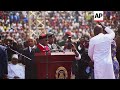 Ex-footballer George Weah sworn in as Liberia president