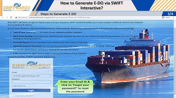 How to Generate E-DO via SWIFT Interactive?