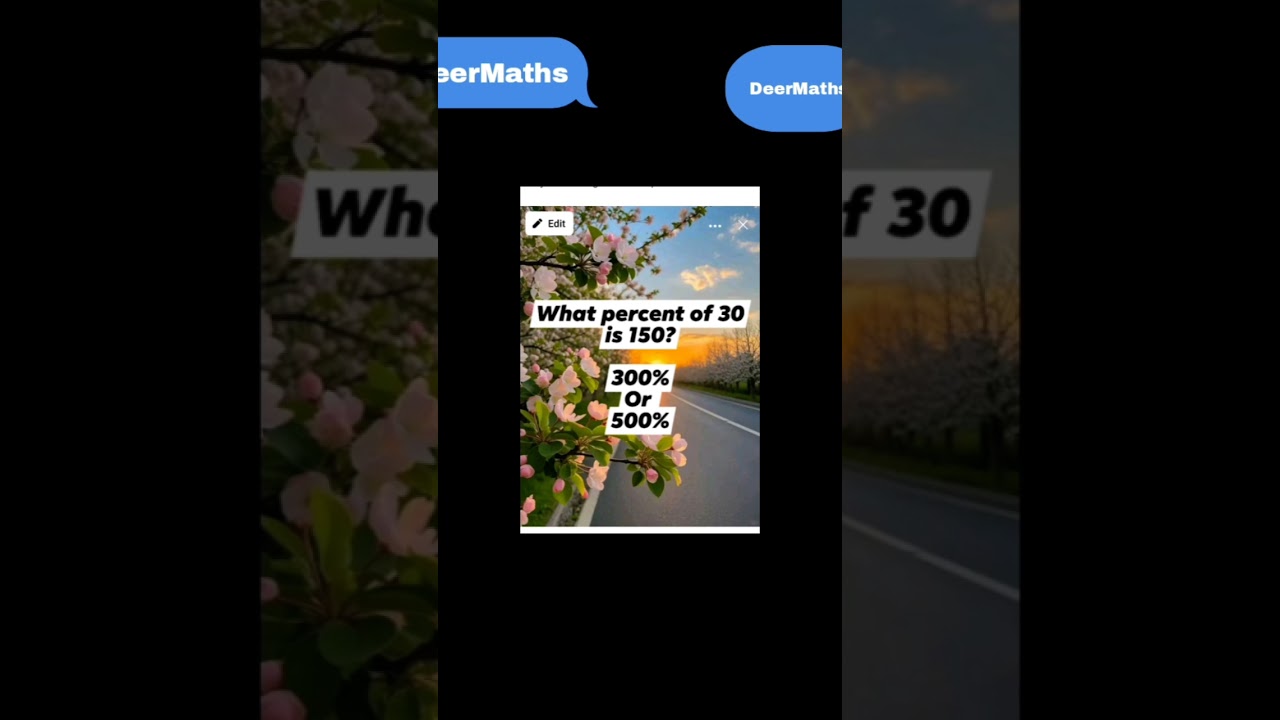 Find Percentage in Seconds DeerMaths | Percentage Problems - shortcuts and tricks 