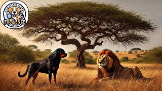 Rottweiler’s Survival Journey in the African Savanna: Strength vs. Wild Nature