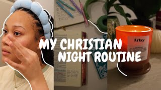 MY CHRISTIAN GIRL NIGHT ROUTINE!  (devotion, cleaning, quiet time)