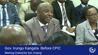 Governor Irungu Kang'ata Faces Senate Over Murang'a Audit Report, Godfrey Osotsi Leads Session