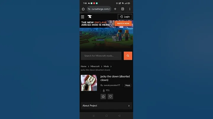how to download curse forge mods in mobile (for povjavlauncher)