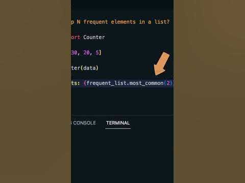 How to get TOP N elements from a list in python #shorts - YouTube
