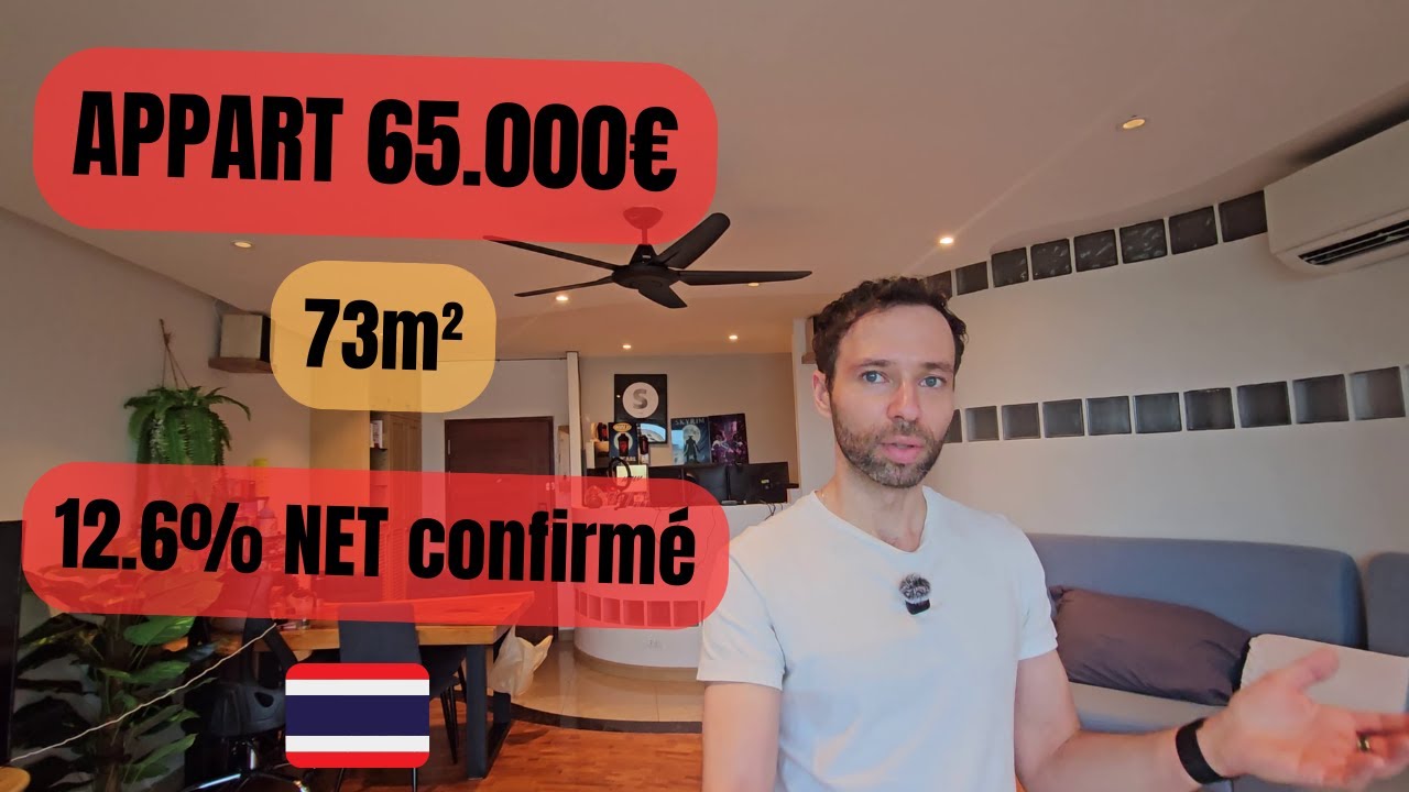 Présentation de mon appart de 73m² en Thailande : 65.000€ 12% renta, 0 vacance locative, à Chiangmai