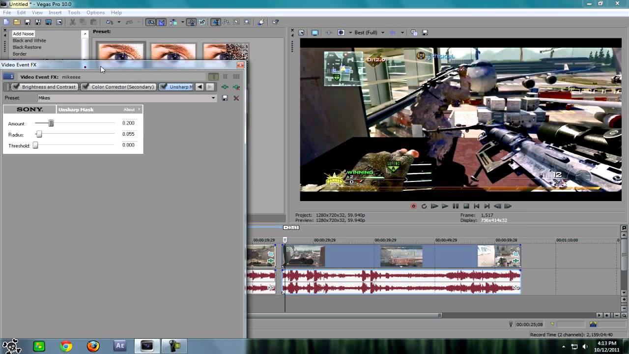 Sony Vegas | Professional QUALITY Color Correction | FluffeyHD Tutorial 11