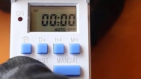 Como programar un temporizador digital de 24 hrs AHC15A
