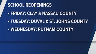When do schools on the First Coast reopen after Hurricane Milton?