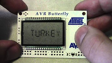 AVR Butterfly Music Demo
