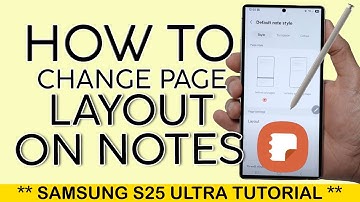 How to Change Page Layout on Samsung Note | One Page Layout to Infinite Scrolling Page 2025