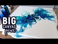 BIG Canvas Dutch Pour technique 😍 Power Pour #2 -  Acrylic Pouring, Fluid painting