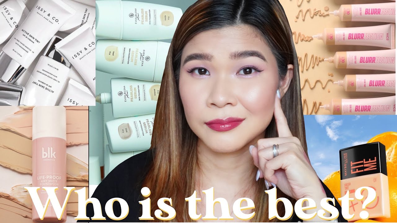 THE BATTLE OF ( LOCAL ) SKIN TINTS & SERUM FOUNDATION | EB BLK VICE ...