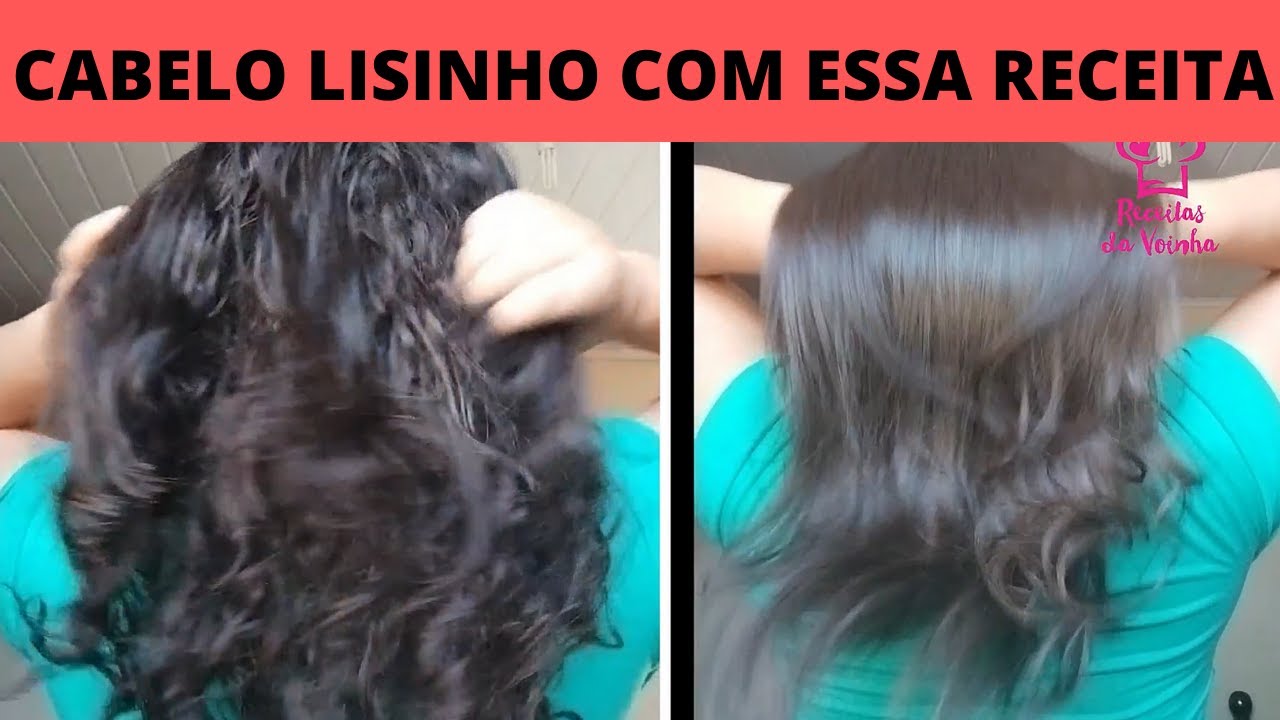 CABELO LISO NATURAL COM AMIDO DE MILHO- ALISAMENTO SEM CALOR