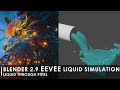 Blender 2.9 Liquid Simulation in Eevee - Liquid Through Pipe