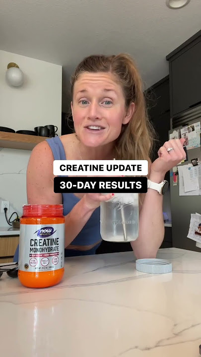 UPDATE: 30-Day Creatine Results (should women take it?) #shorts #creatine #supplements