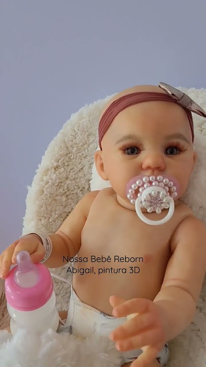 Bebê Reborn Abigail Corpo Vinil Banho Fio A Fio 25 Itens