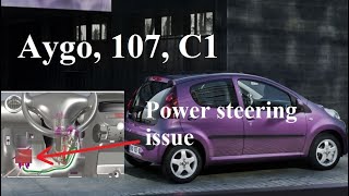 Faulty Power Steering - Aygo, Peugeot 107, Citroen C1 - Omron Relays G8Qe 1A , C1552, C1554, C1555 - Youtube