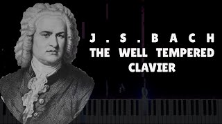 J.S.Bach - The Well Tempered Clavier: Book II: Prelude and Fugue No.12 in F Minor - Piano Tutorial