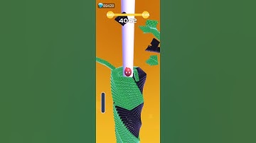 Black Green Colour Graphics 3D Stackball #shorts #stackball #viral #trending #gaming