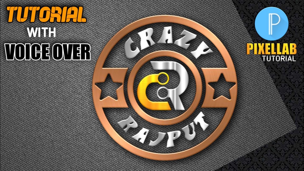CR Logo pixellab Tutorial With Voice Over |RC Logo pixellab with Voice Over @Hammad_Graphics