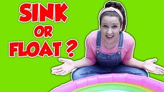 sink or float for kids and more preschool songs learning and movement science experiment for kids