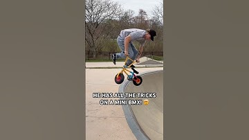 He has all the tricks on a mini BMX! 🤯🚲 Hayden Anderson #shorts #fyp #shortvideo #tricks #reels