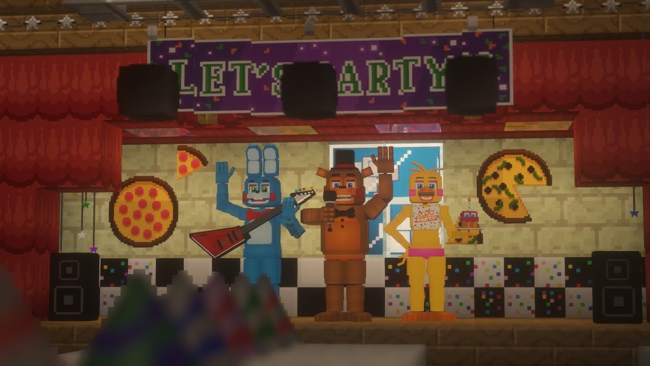 Five Nights at Freddy's 2  Gameplay en Minecraft + Map - Addon 