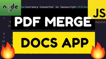 Node.js Express Merge Multiple PDF Files Using Easy-PDF -Merge Library Full Tutorial 2020