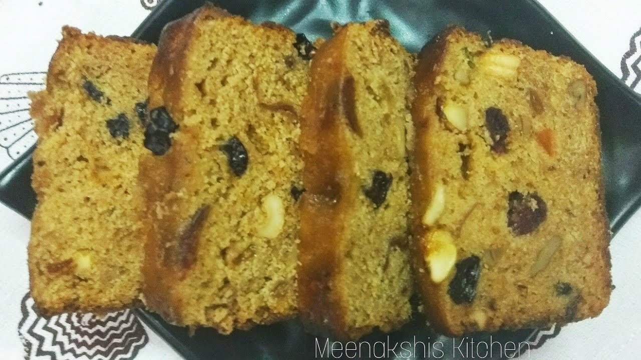 Fruit And Nut Cake Recipe Eggless Cake Without Alcohol Christmas
