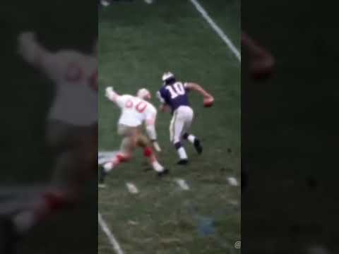 Fran Tarkenton inspired a whole generation of QB’s.