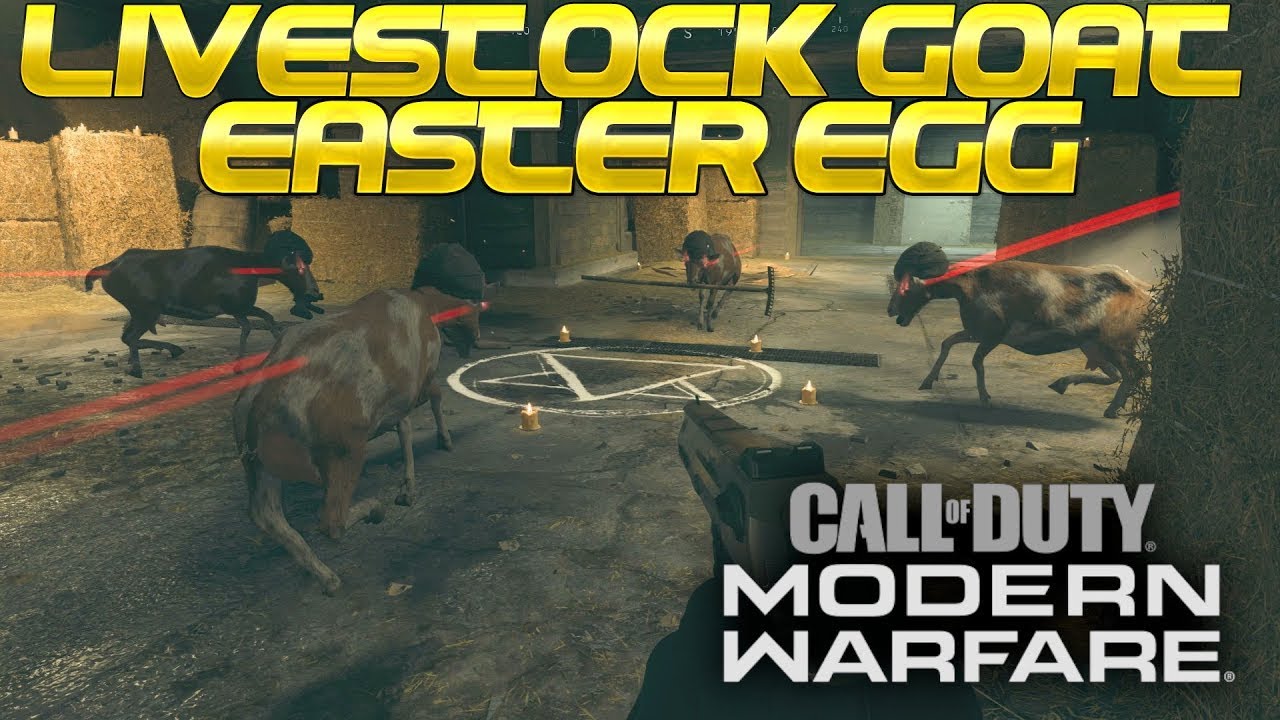 LIVESTOCK EASTER EGG!! ZOMBIE GOATS!! CALL OF DUTY MODERN WARFARE!(EASTER EGG)
