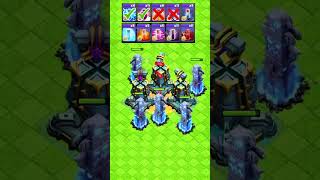 Can we Destroy 3-max Monolith Towers With help of spells. let's find out? #coc #clashes #cocshorts