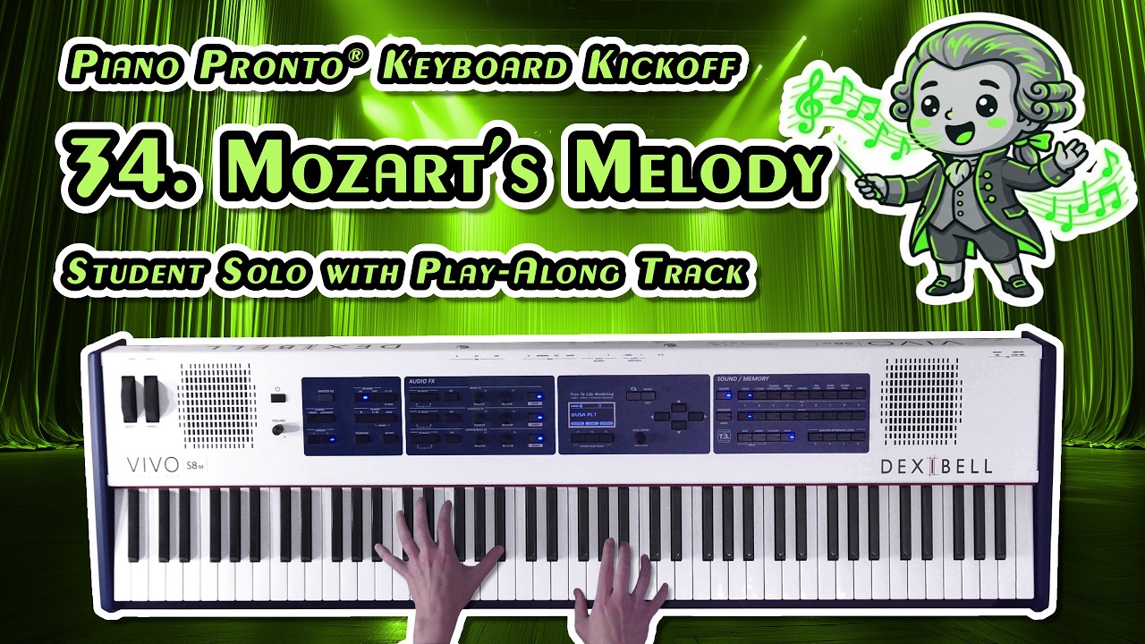34. Mozart's Melody (Piano Pronto® Keyboard Kickoff) Student Solo