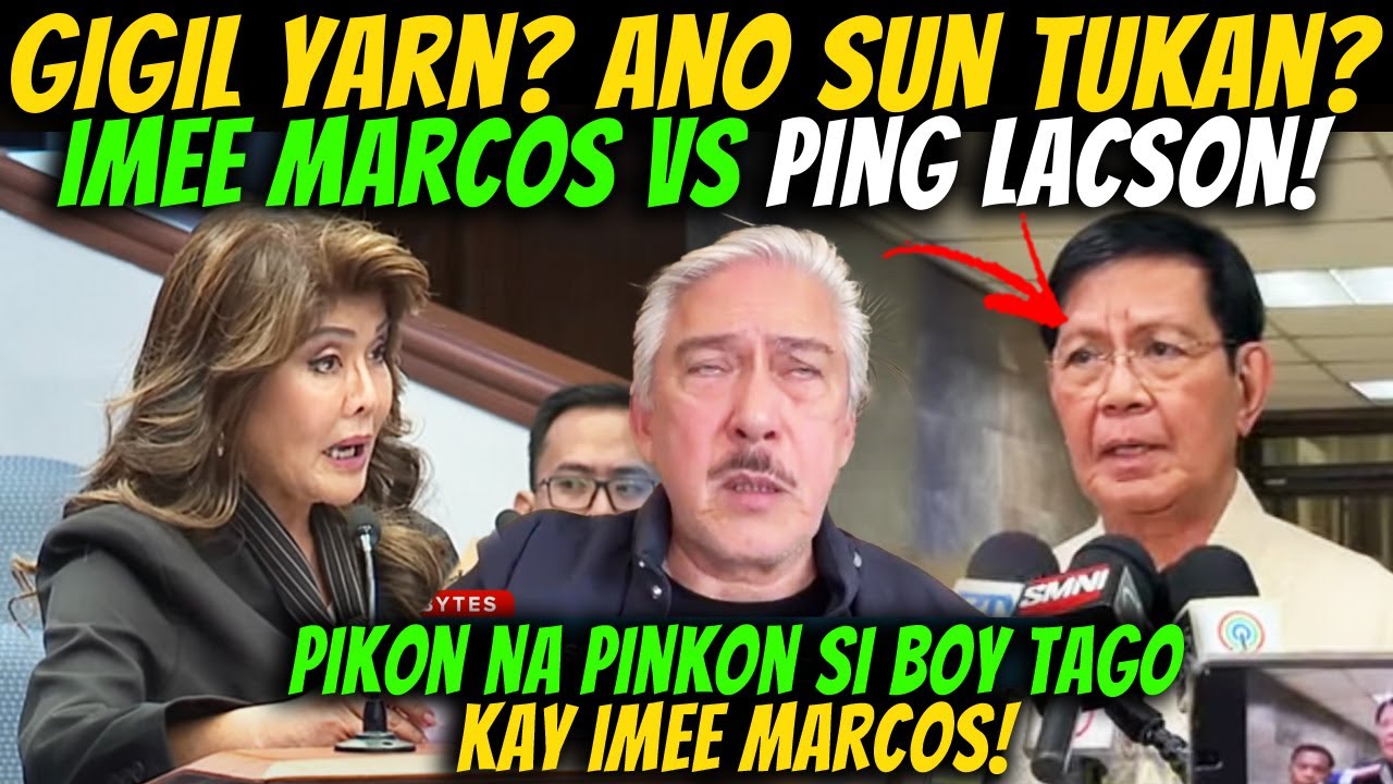 IMEE VS PING! NAPAKA INIT NA SAGUTAN IMEE MARCOS LINAMPASO SI IMEE MARCOS PINGKY NAPIKON