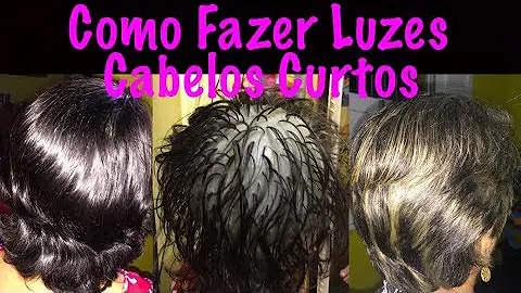 Como fazer mecha na touca cabelo curto?
