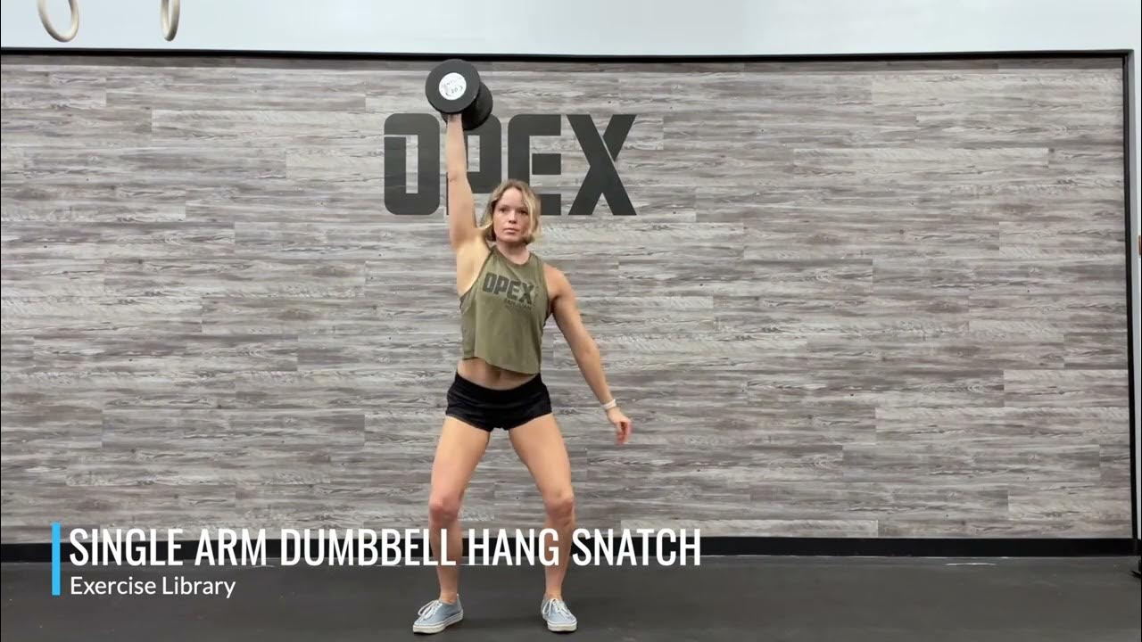 Single Arm Dumbbell Hang Snatch YouTube