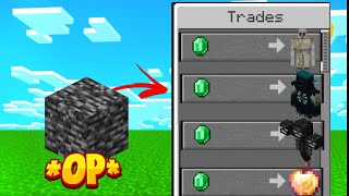 MINECRAFT BUT I CAN TRADE WITH BLOCKS !