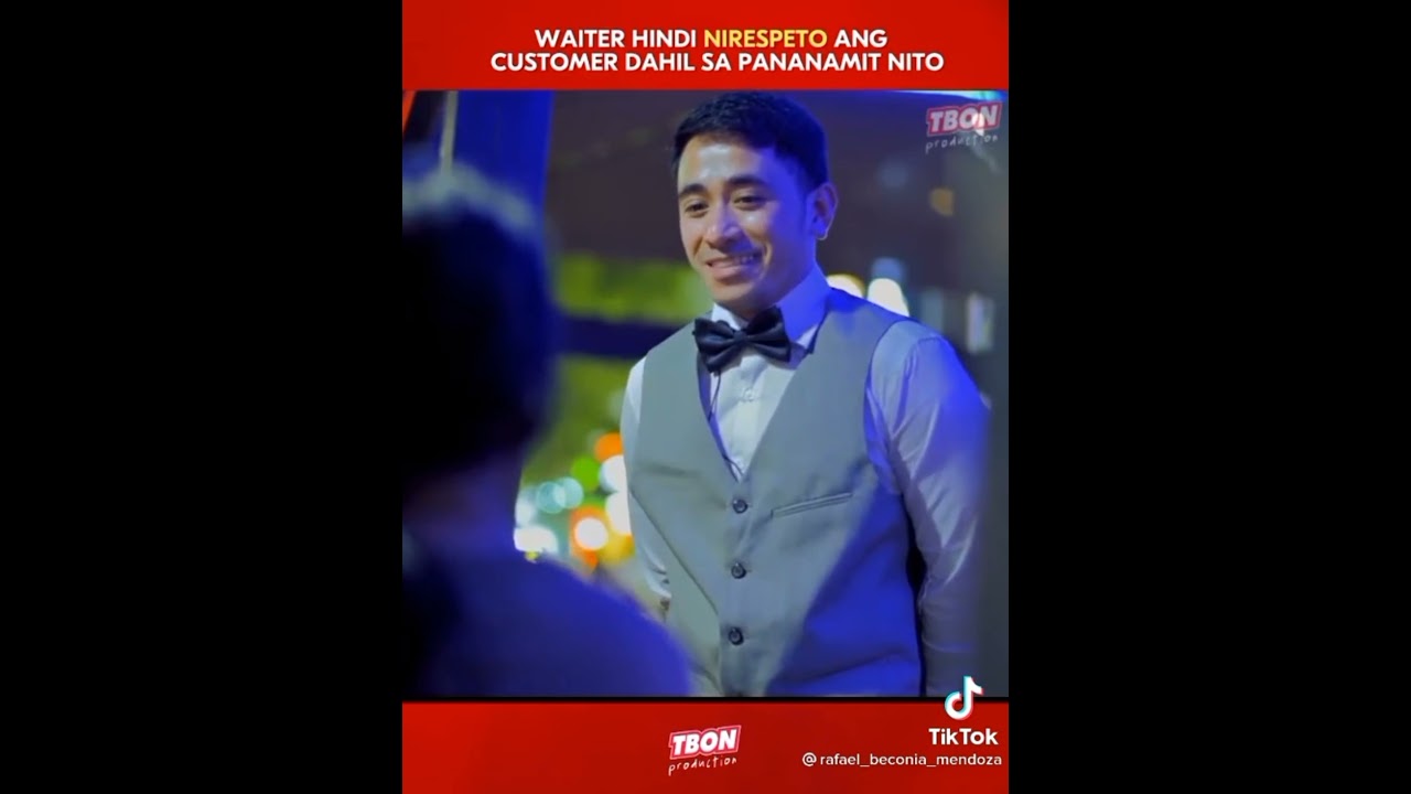 WAITER HINDI NIRESPETO ANG CUSTOMER DAHIL SA PANANAMIT NITO