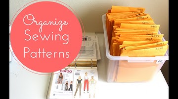 Sewing Pattern Storage Ideas - How I Organize My Sewing Patterns