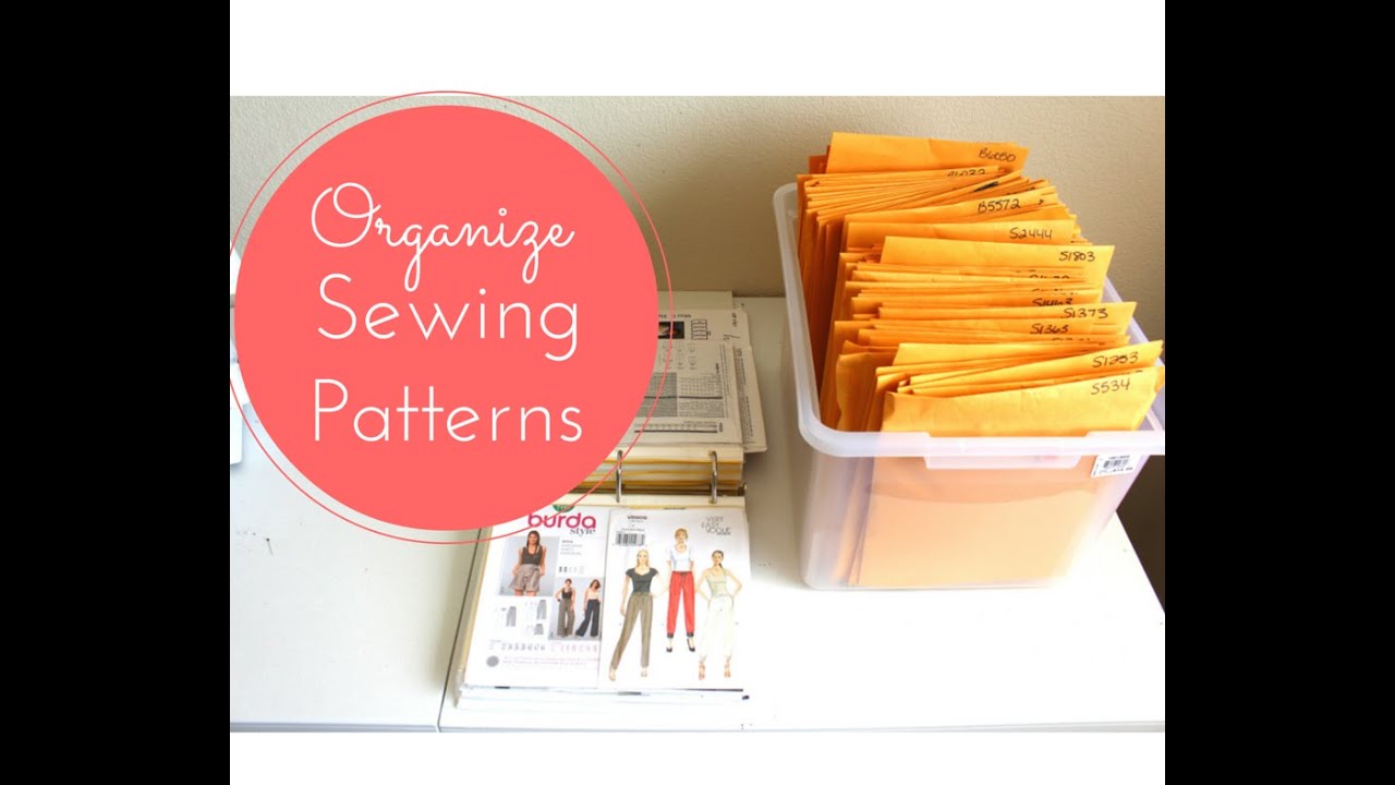 Sewing Pattern Storage Ideas - How I Organize My Sewing Patterns