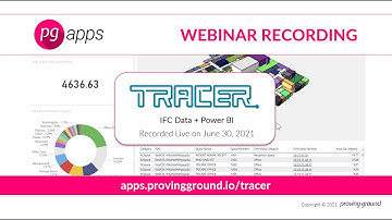 Tracer IFC and Power BI -  Product Introduction Webinar (Recorded live on June 30, 2021)