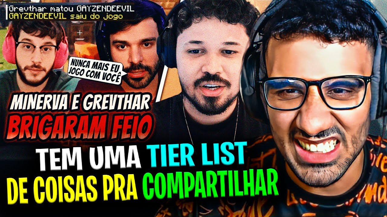 🚨 MINERVA E GREVTHAR BRIGARAM POR CAUSA DE DIAMANTES NO MINECRAFT? ABSOLUT REAGE AO CORTE DO TITAN