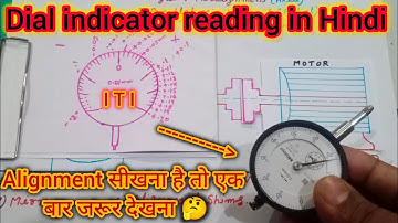 Dial indicator reading in Hindi | dial gauge reading | alignment reading | #alignment #dialgauge