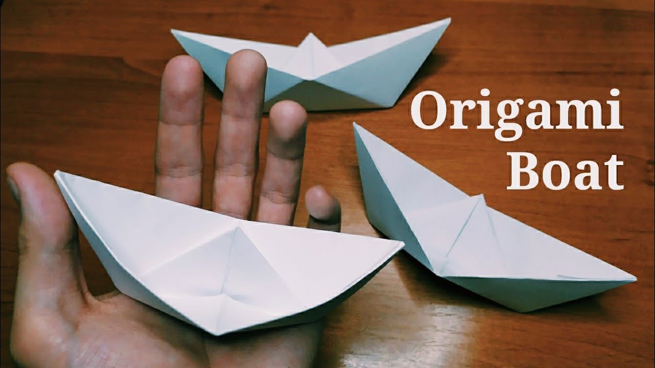 Easy Origami Boat YouTube